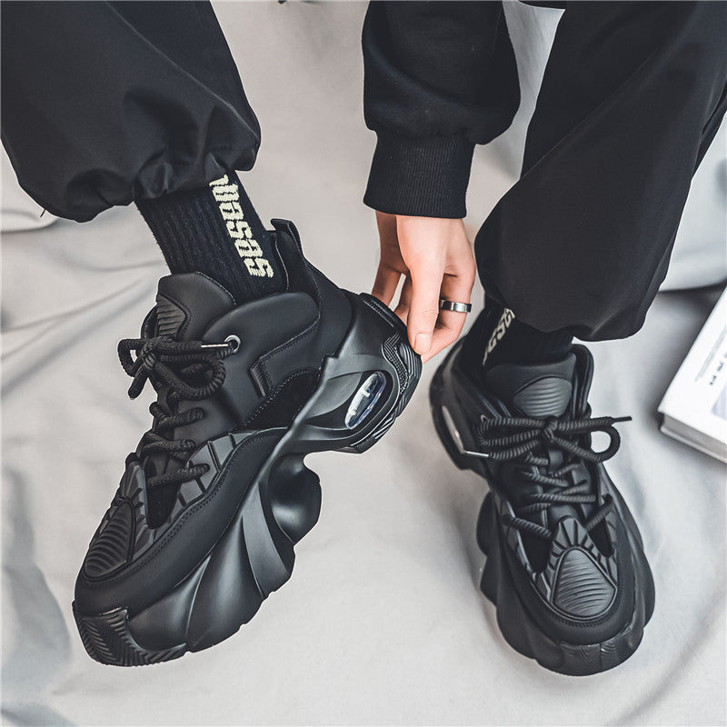 𝔾𝕣𝕠𝕦𝕟𝕕ℤ𝕖𝕣𝕠®-Flexing-shoes✥2024✥美式復古厚鞋增高麂皮粗繩減壓老爹鞋走路鞋情侶鞋DM-597(現貨)