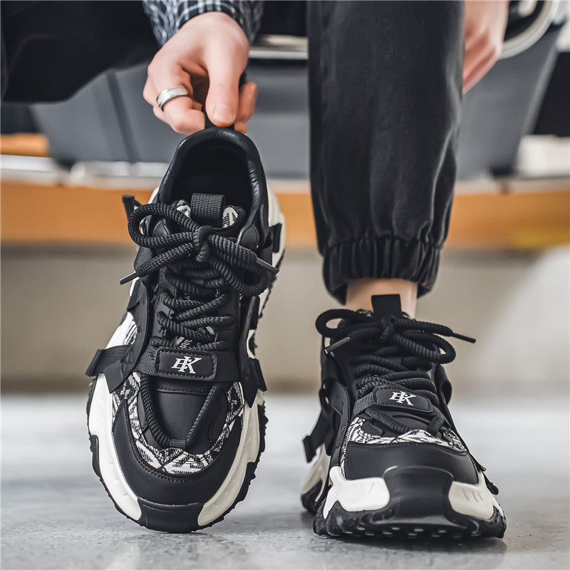 𝔾𝕣𝕠𝕦𝕟𝕕ℤ𝕖𝕣𝕠®-Flexing-shoes✥(現貨特價)✥美式復古慢跑老花阿甘老爹鞋增高休閒走路鞋