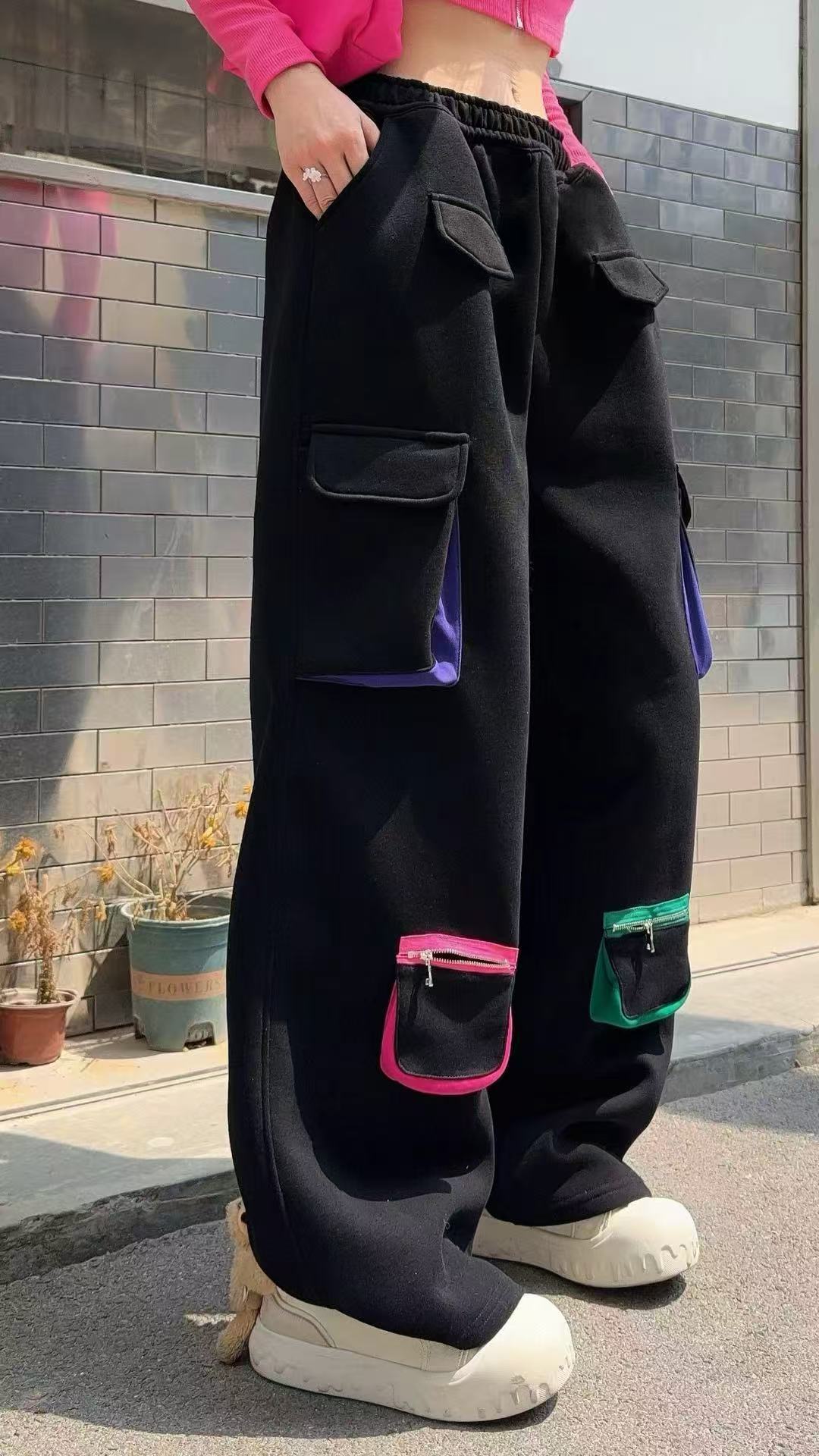 🄶🅁🄾🅄🄽🄳♾🅉🄴🅁🄾25-26SS♾無性別穿搭OverSize美式新款多口袋工裝休閒長褲(現貨優惠)