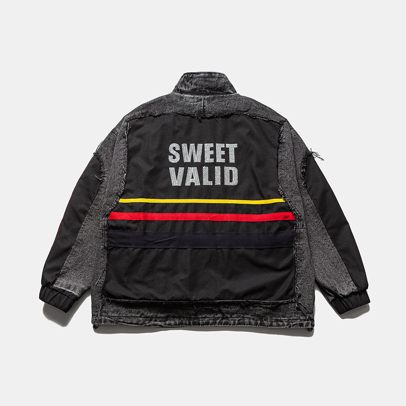 🔥𝔾𝕣𝕠𝕦𝕟𝕕⇔ℤ𝕖𝕣𝕠®(現貨特價)秋冬新款vintag經典復古拼布立領夾克外套