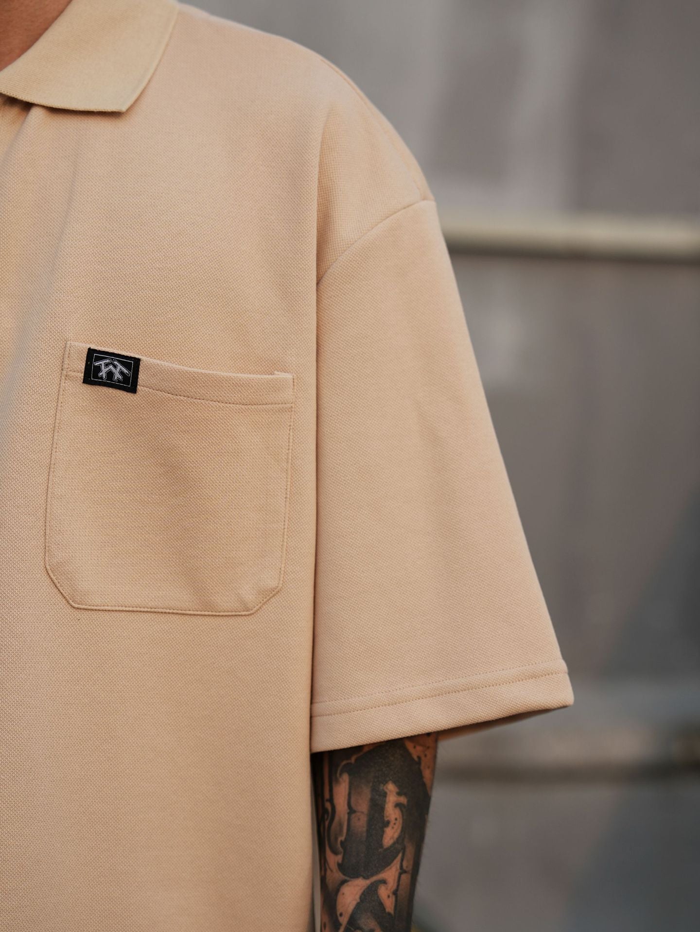 𝔾𝕣𝕠𝕦𝕟𝕕ℤ𝕖𝕣𝕠🎭♠墨西哥♠匪幫⚂2024⚅美式寬鬆上衣經典高磅數落肩刺繡嘻哈短袖POLO衫