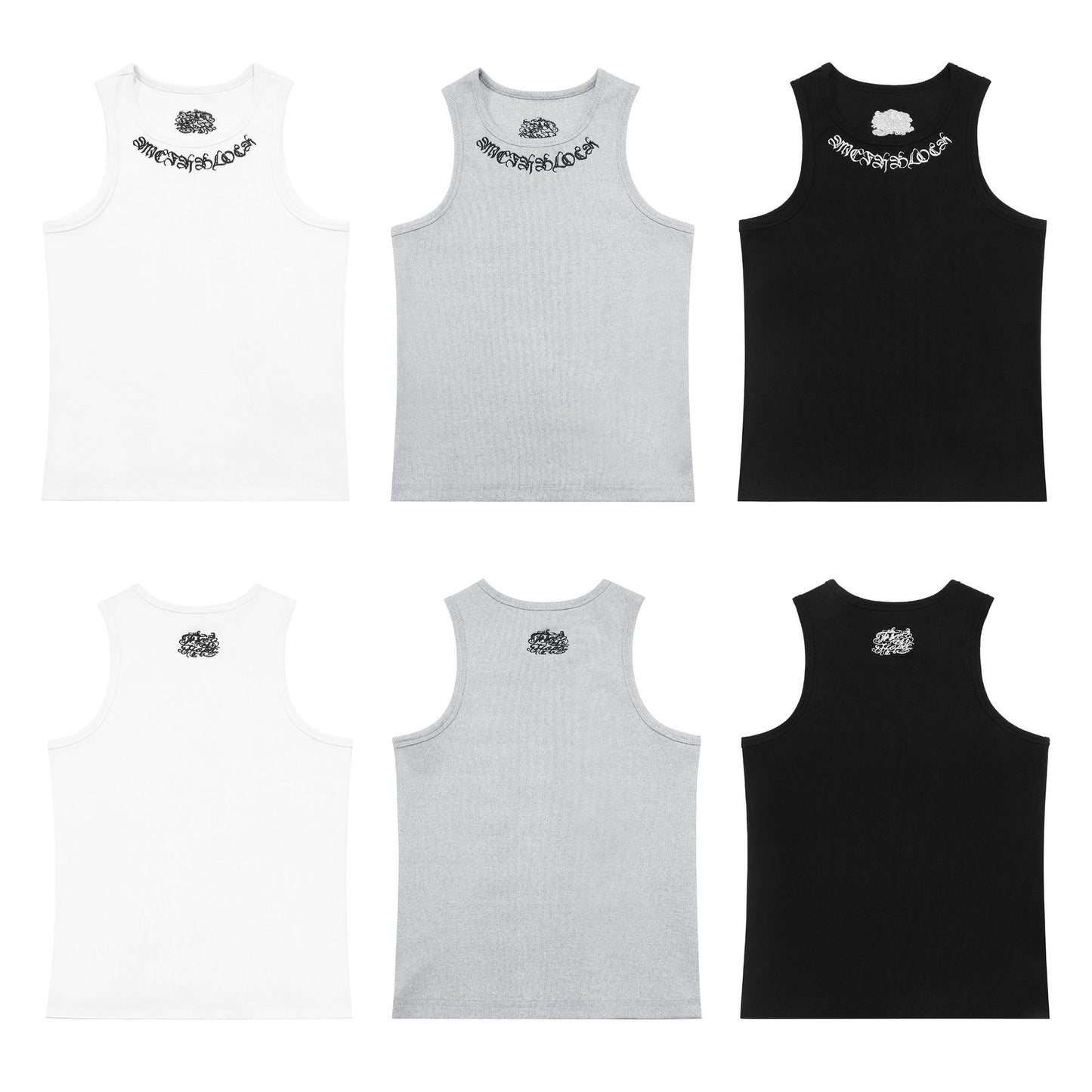 𝔾𝕣𝕠𝕦𝕟𝕕ℤ𝕖𝕣𝕠🎭♠墨西哥♠匪幫⚂2025年⚅美式嘻哈胸前電繡坦克螺紋背心加厚彈性打底背心