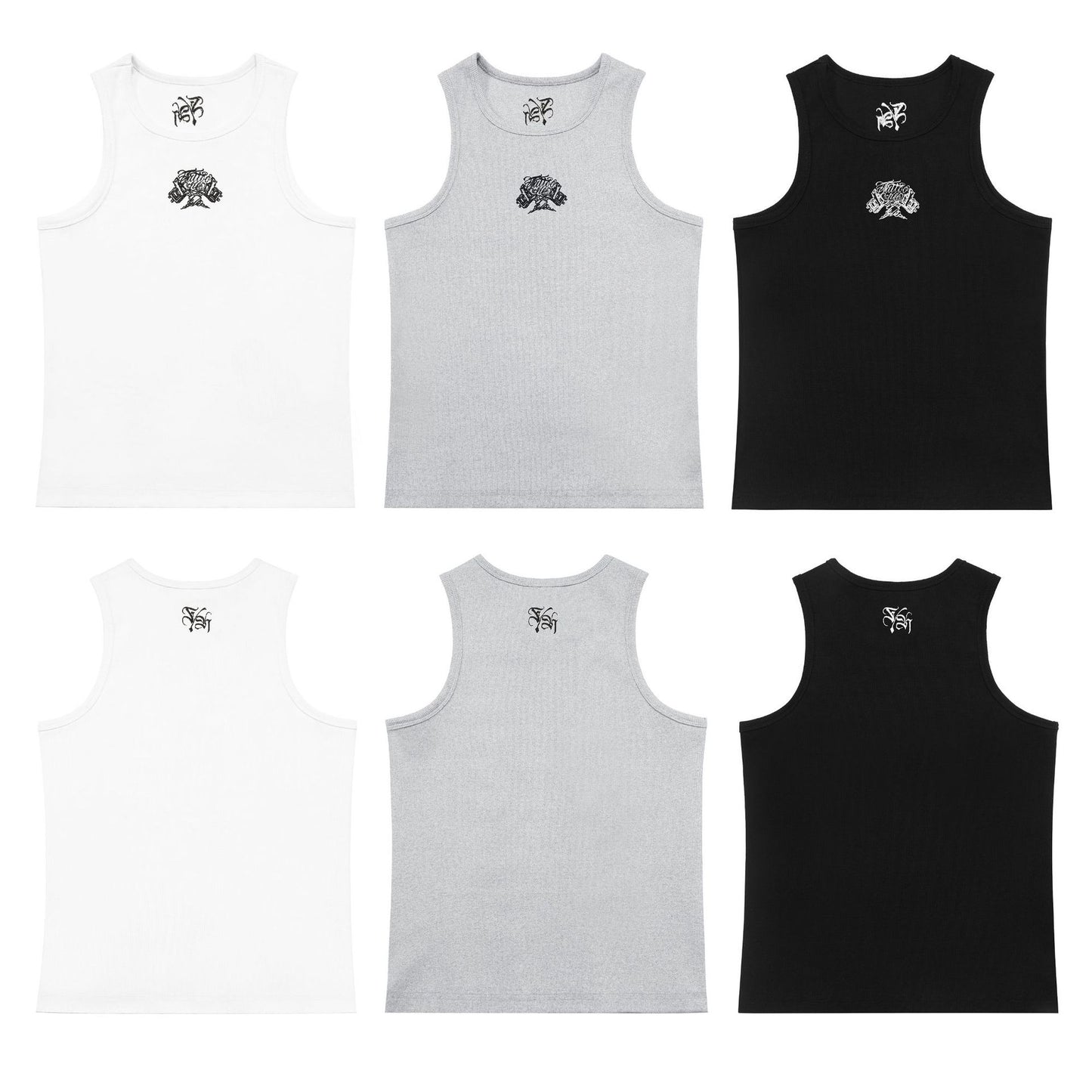 𝔾𝕣𝕠𝕦𝕟𝕕ℤ𝕖𝕣𝕠🎭♠墨西哥♠匪幫⚂2025年⚅美式嘻哈刺青筆坦克螺紋背心加厚彈性打底背心
