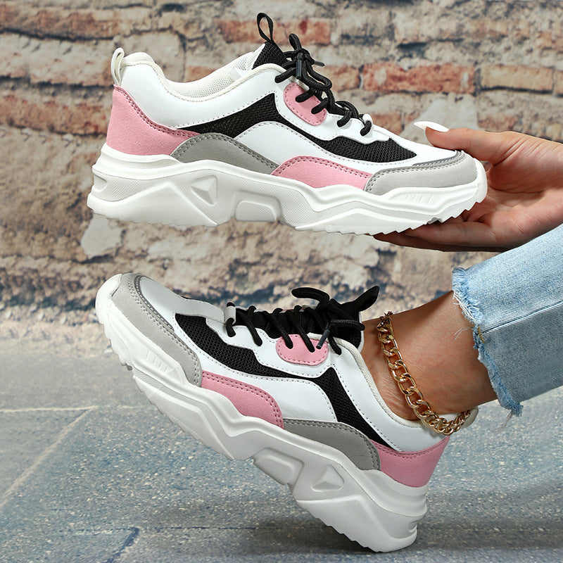 𝔾𝕣𝕠𝕦𝕟𝕕ℤ𝕖𝕣𝕠®✿ColorShoes2025年✿㊚㊛ 夏季全尺碼男女情侶款輕量化潮流拚色休閒老爹鞋