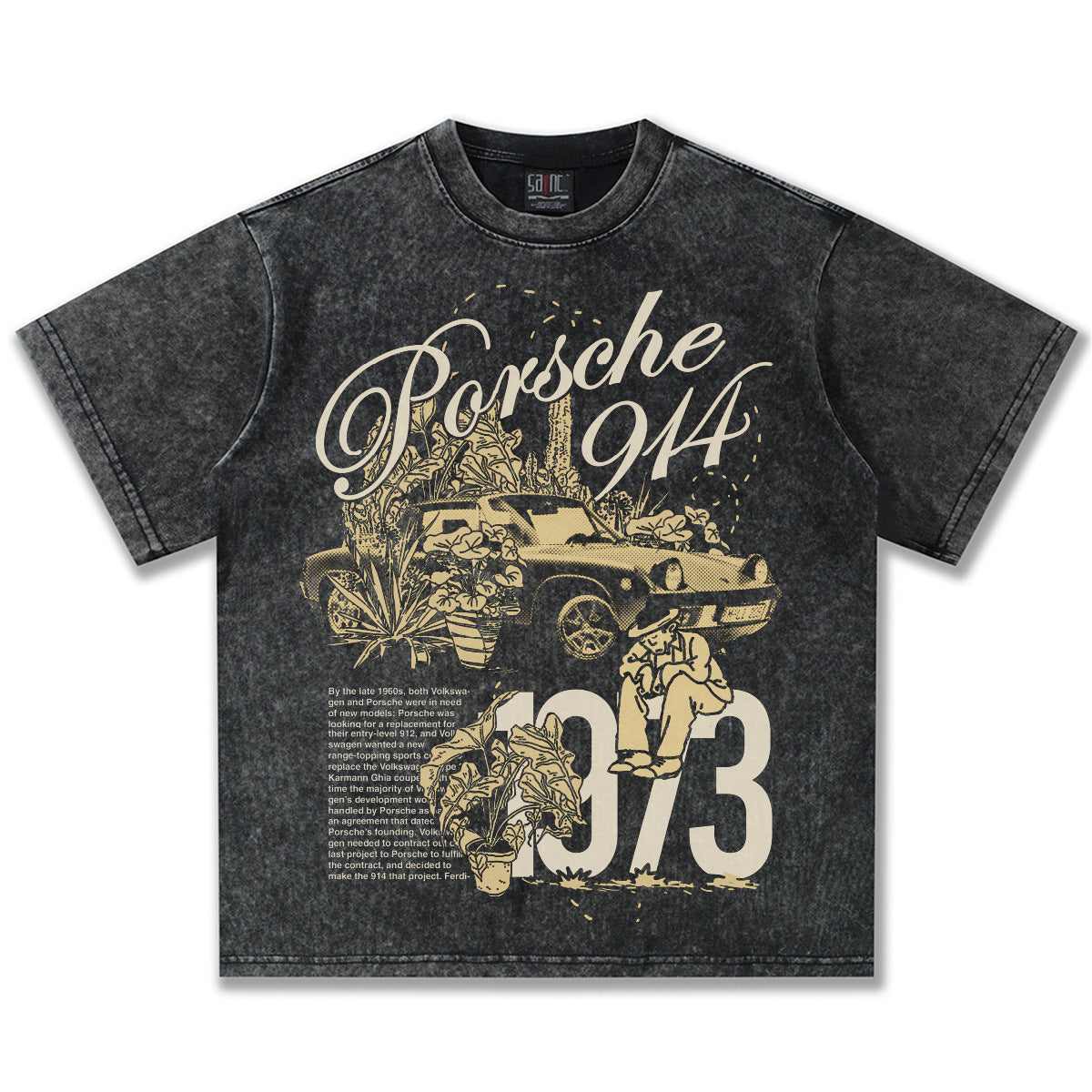 G.Z邁阿密南岸𝔾𝕣𝕠𝕦𝕟𝕕ℤ𝕖𝕣𝕠®✥南裝大佬✥ 美式嘻哈水洗重磅數男女中性914短袖上衣T-Shirt(亞洲版型)