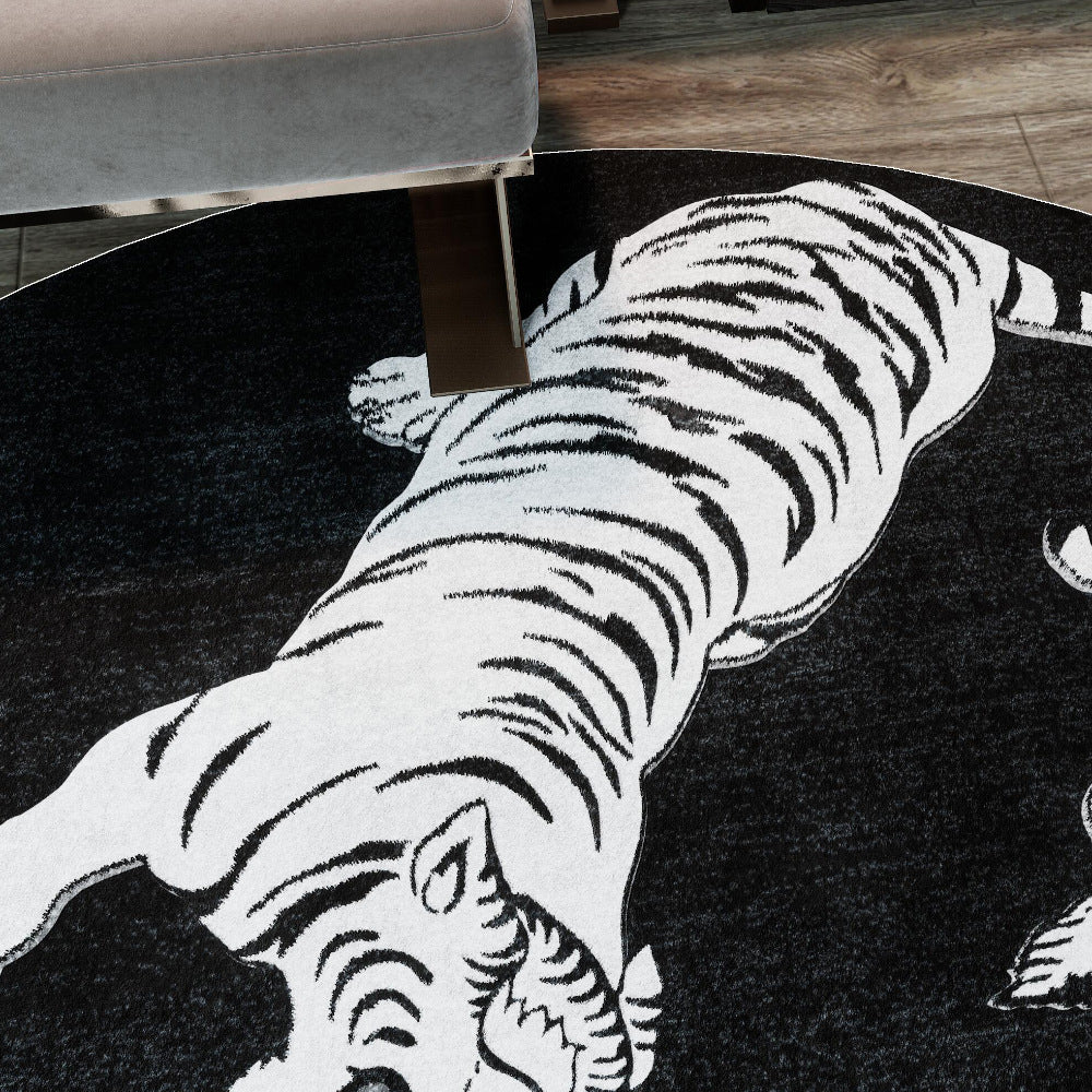 𝔾𝕣𝕠𝕦𝕟𝕕ℤ𝕖𝕣𝕠®-Flexing-居家✥2024✥美式家居生活黑白猛虎客廳臥室地毯地墊
