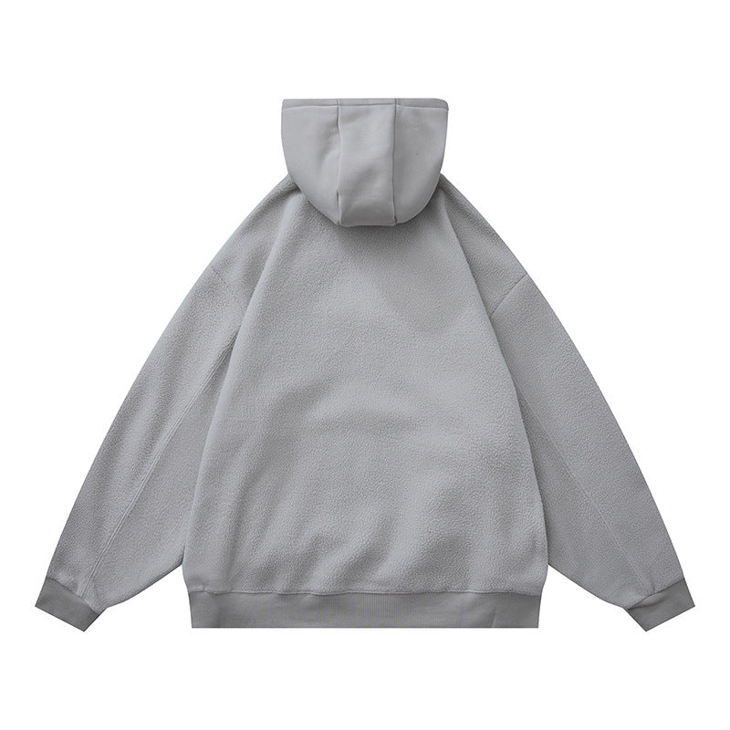 𝔾𝕣𝕠𝕦𝕟𝕕ℤ𝕖𝕣𝕠®2026年秋冬款復古新款厚磅數搖粒絨連帽長袖T-shrit 2色