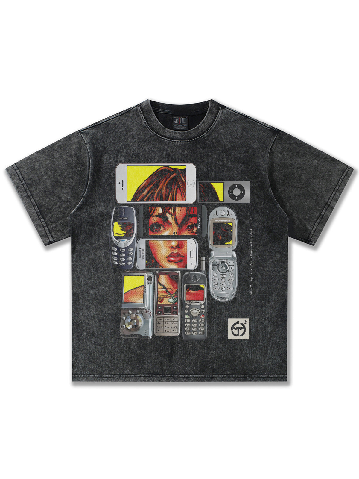 G.Z邁阿密南岸𝔾𝕣𝕠𝕦𝕟𝕕ℤ𝕖𝕣𝕠®✥南裝大佬✥ 美式嘻哈水洗重磅數男女中性千禧Y2K短袖上衣T-Shirt(亞洲版型)