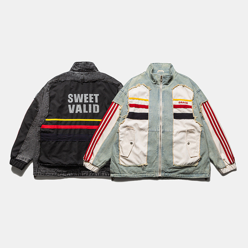 🔥𝔾𝕣𝕠𝕦𝕟𝕕⇔ℤ𝕖𝕣𝕠®25-26年秋冬新款vintag經典復古拼布立領夾克外套