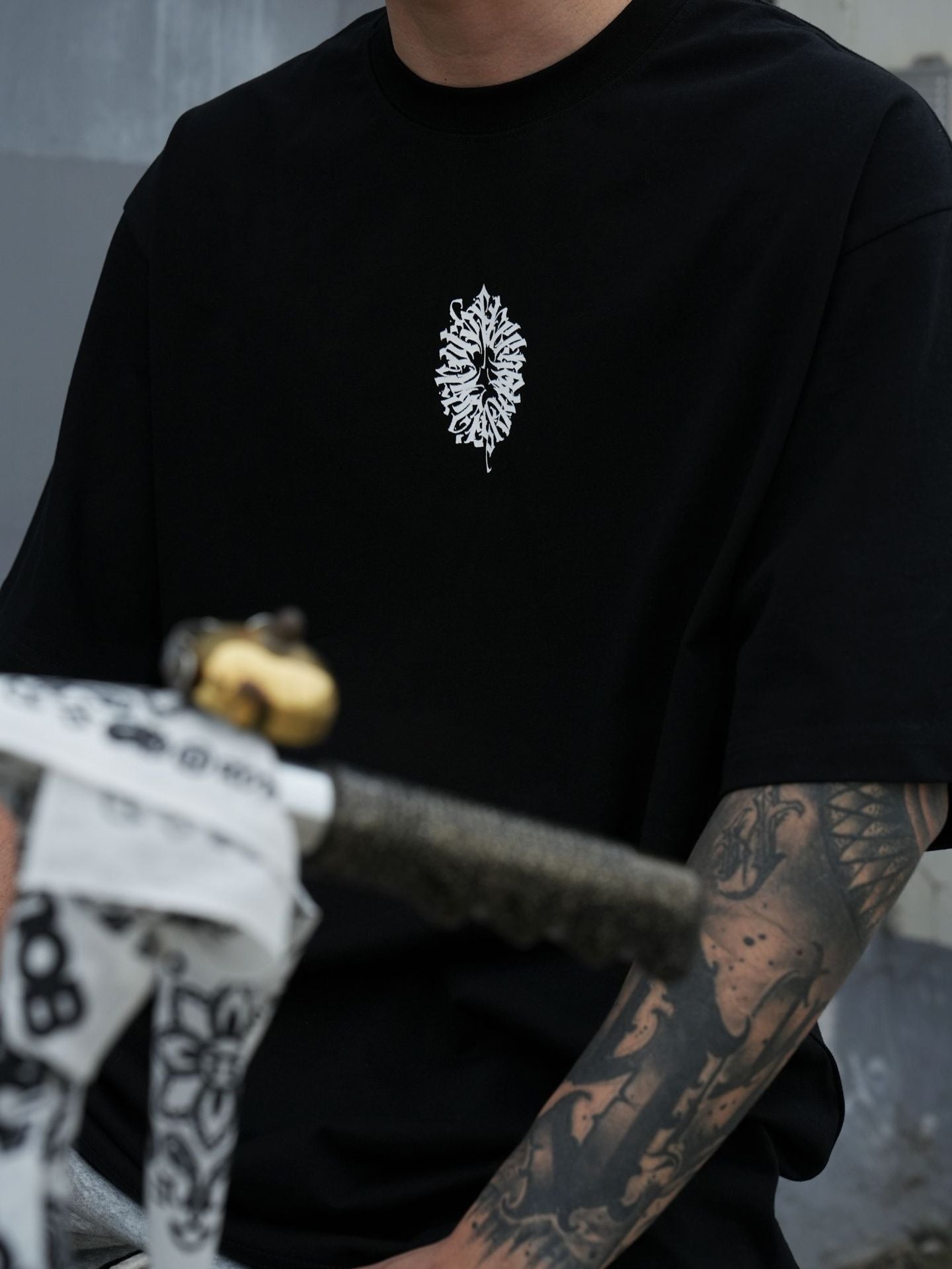 𝔾𝕣𝕠𝕦𝕟𝕕ℤ𝕖𝕣𝕠🎭♠墨西哥♠匪幫⚂2024⚅美式寬鬆上衣經典手稿花嘻哈短袖T-SHIRT