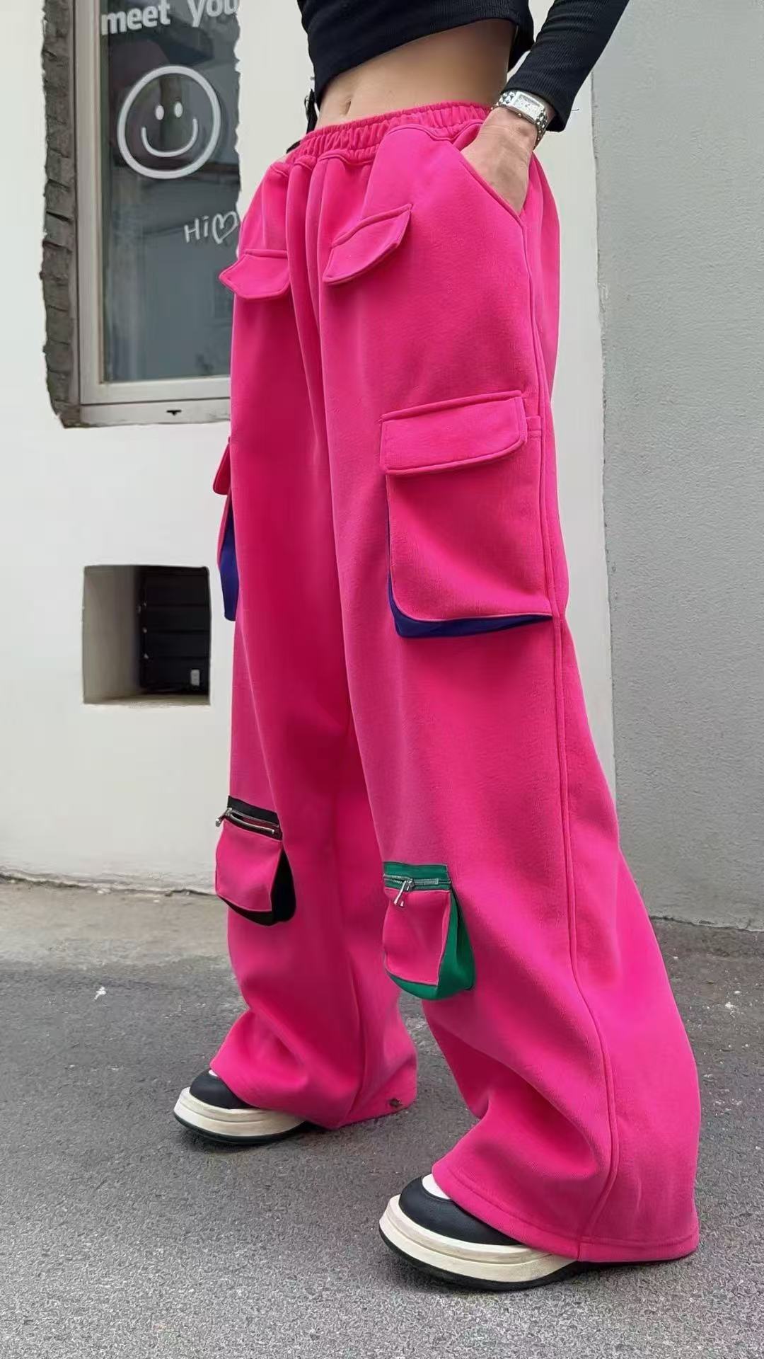 🄶🅁🄾🅄🄽🄳♾🅉🄴🅁🄾25-26SS♾無性別穿搭OverSize美式新款多口袋工裝休閒長褲(現貨優惠)