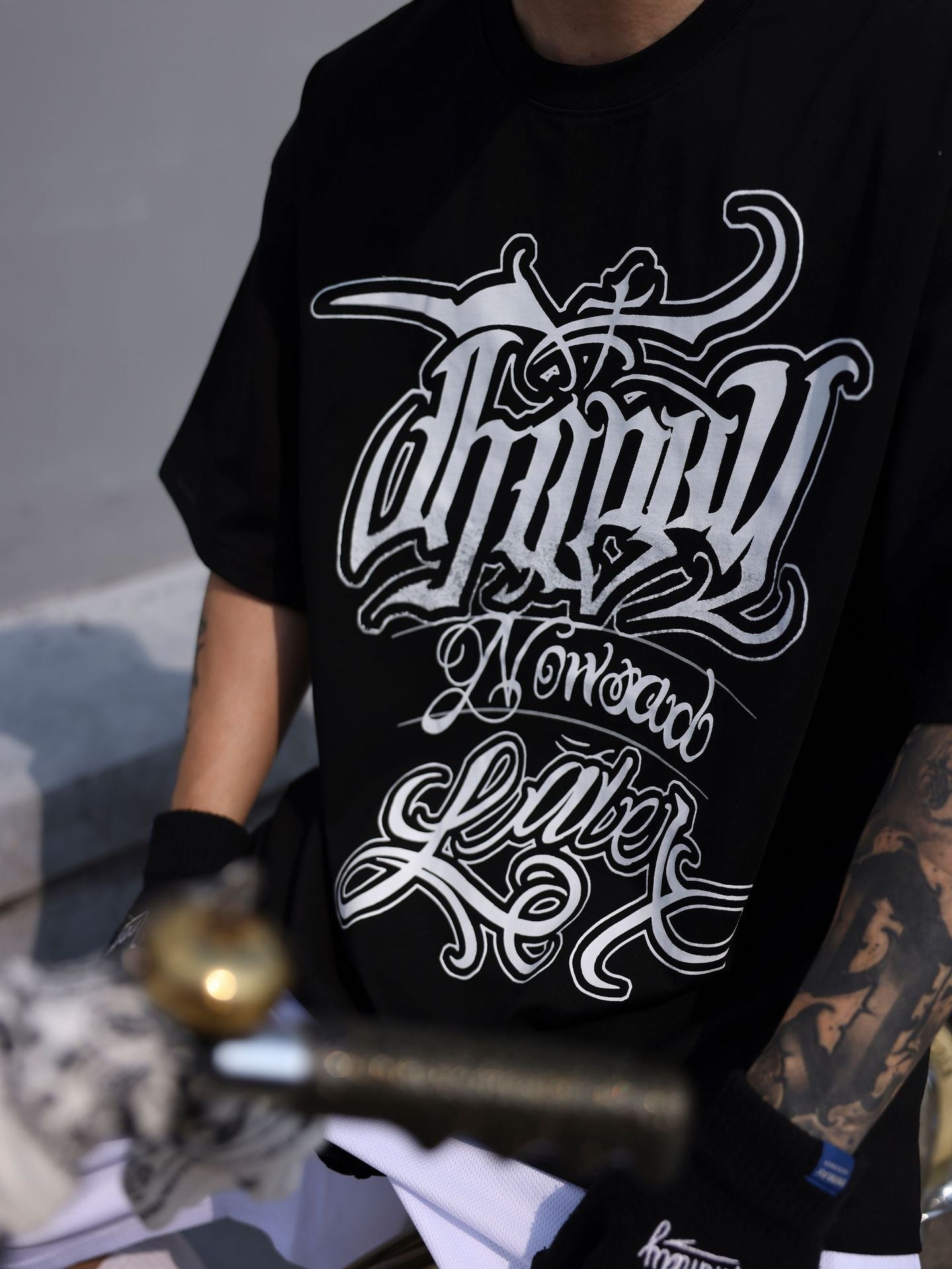 𝔾𝕣𝕠𝕦𝕟𝕕ℤ𝕖𝕣𝕠🎭♠墨西哥♠匪幫⚂2024⚅美式嘻哈寬鬆上衣滿版字體短袖T-SHIRT