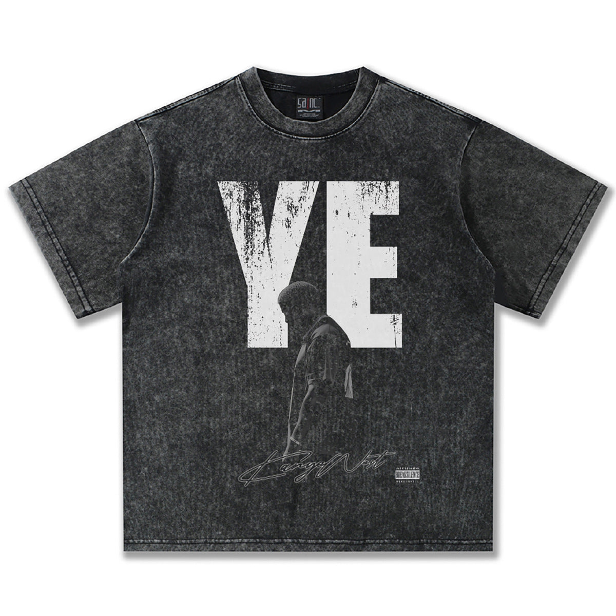 G.Z邁阿密南岸𝔾𝕣𝕠𝕦𝕟𝕕ℤ𝕖𝕣𝕠®✥南裝大佬✥ 美式嘻哈水洗重磅數男女中性肯YE短袖上衣T-Shirt(亞洲版型)