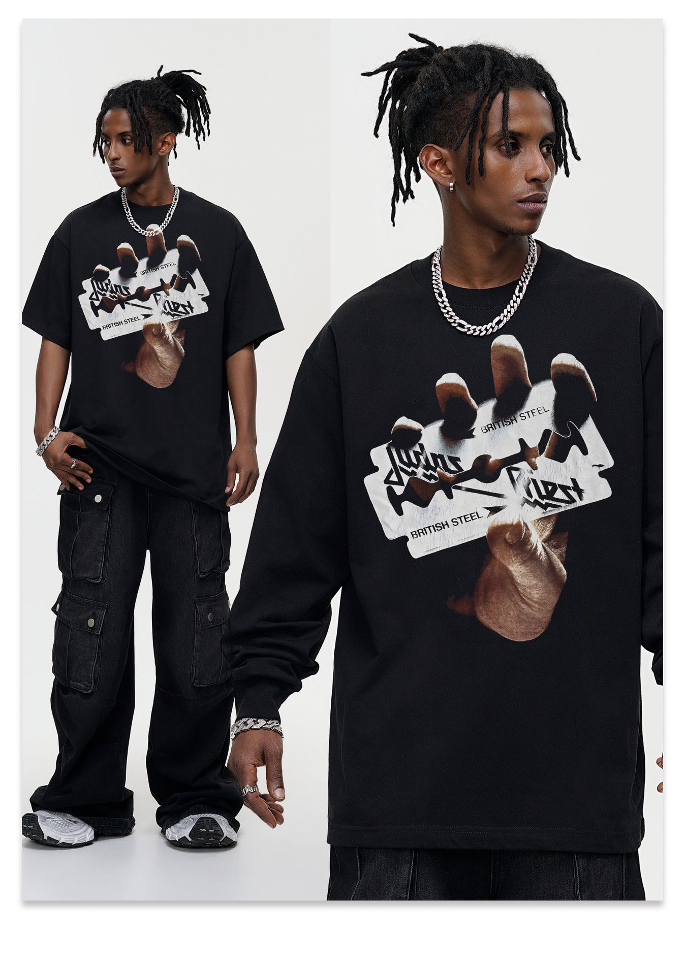 G.Z邁阿密南岸𝔾𝕣𝕠𝕦𝕟𝕕ℤ𝕖𝕣𝕠®✥南裝大佬✥ 美式嘻哈水280gJudas Priest長袖上衣T-Shirt