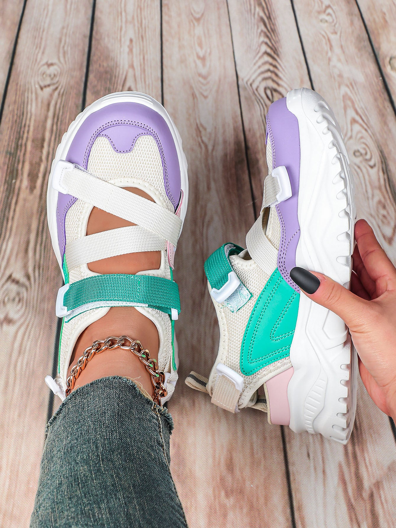 𝔾𝕣𝕠𝕦𝕟𝕕ℤ𝕖𝕣𝕠®✿ColorShoes2025年✿㊚㊛ 夏季全尺碼男女情侶款氈黏式透透氣忍者休閒鞋