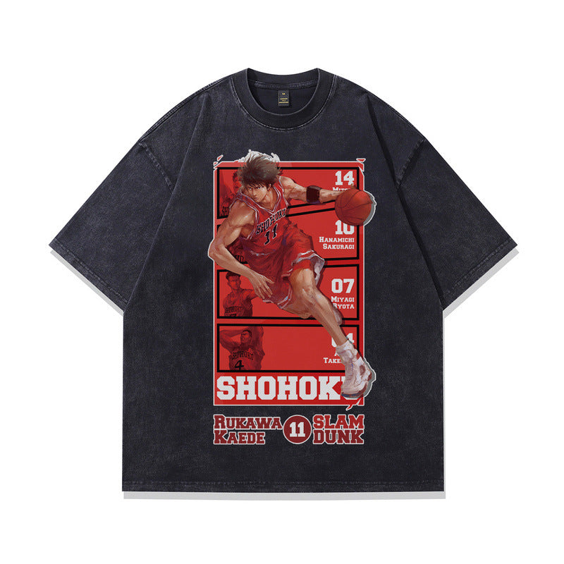 G.Z邁阿密南岸𝔾𝕣𝕠𝕦𝕟𝕕ℤ𝕖𝕣𝕠®✥2025✥ 南裝大佬/美式嘻哈水洗重磅數經典動漫11號男女中性T-Shirt上衣TKP