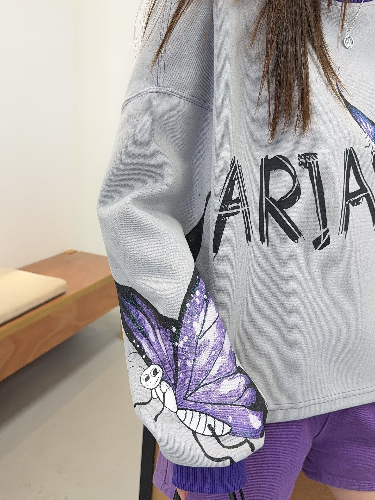 🄶🅁🄾🅄🄽🄳♾🅉🄴🅁🄾25-26SS♾無性別穿搭OverSize美式新款炫彩蝴蝶長袖上衣T-SHIRT(現貨優惠)