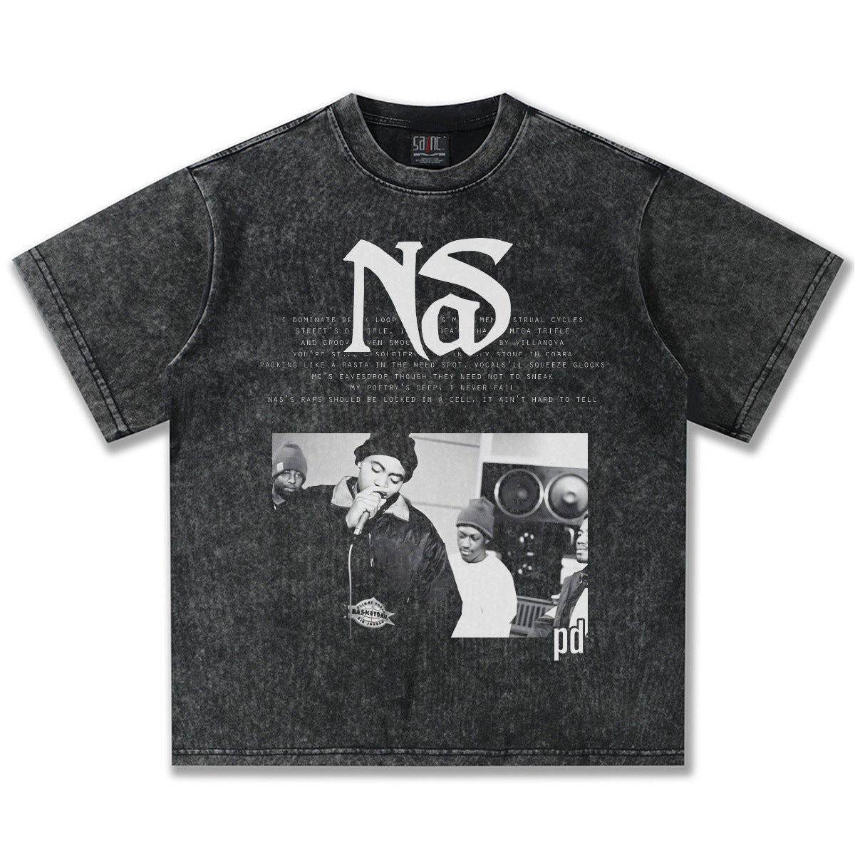 G.Z邁阿密南岸𝔾𝕣𝕠𝕦𝕟𝕕ℤ𝕖𝕣𝕠®✥南裝大佬✥ 美式嘻哈水洗重磅數男女中性NS短袖上衣T-Shirt(亞洲版型)