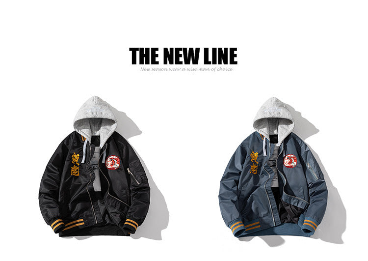 🔥𝔾𝕣𝕠𝕦𝕟𝕕⇔ℤ𝕖𝕣𝕠®25-26年秋冬新款vintag復古防風滿版刺繡老虎NA-1飛行夾克外套