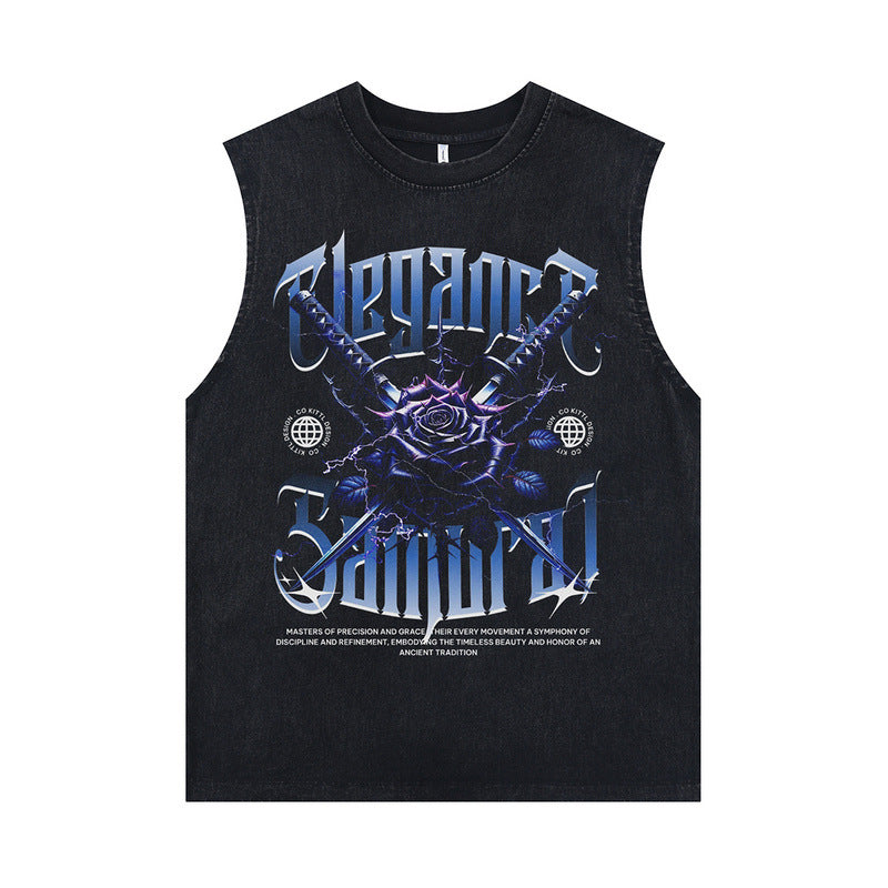 ♠𝔾𝕣𝕠𝕦𝕟𝕕ℤ𝕖𝕣𝕠♠美式風格夏日新款水洗破壞厚磅多款式圖片A區坎肩無袖背心