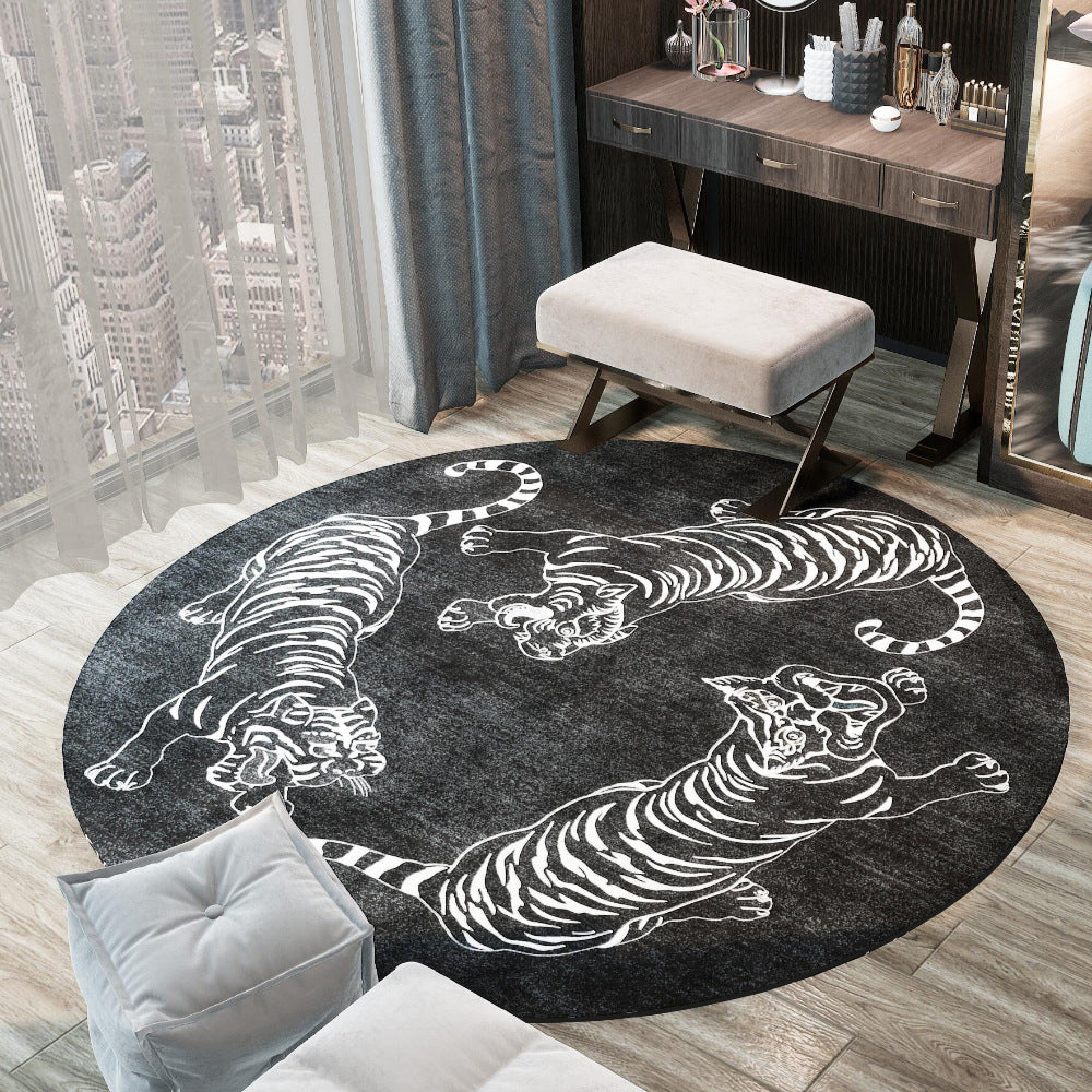 𝔾𝕣𝕠𝕦𝕟𝕕ℤ𝕖𝕣𝕠®-Flexing-居家✥2024✥美式家居生活黑白猛虎客廳臥室地毯地墊