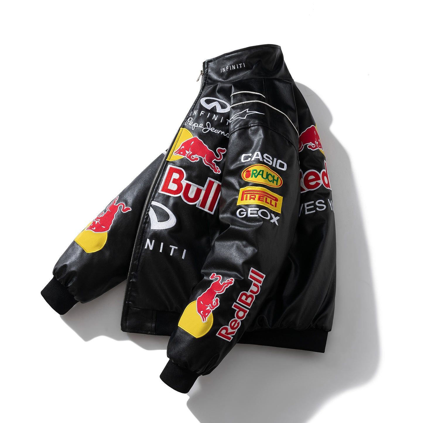 🔥𝔾𝕣𝕠𝕦𝕟𝕕⇔ℤ𝕖𝕣𝕠®25-26年秋冬新款vintag立領防風復古PU皮革刺繡機車外套