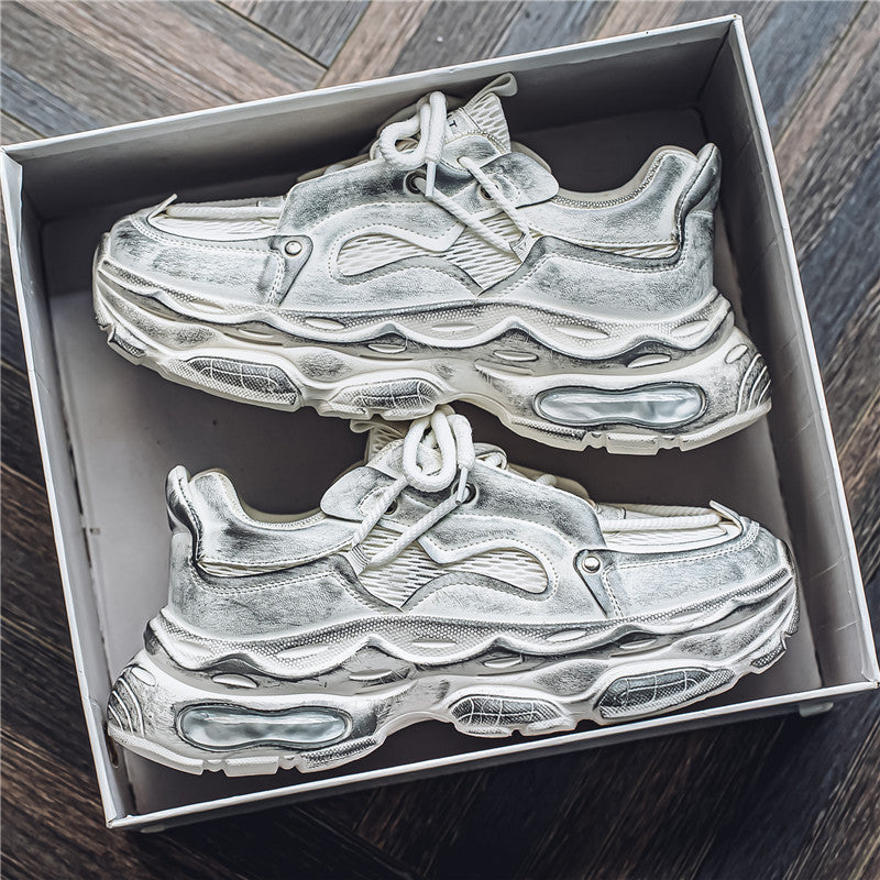 𝔾𝕣𝕠𝕦𝕟𝕕ℤ𝕖𝕣𝕠®-Flexing-shoes✥(現貨特價)✥美式潮流新款髒髒鞋增高減壓情侶男女老爹鞋MSZ-9