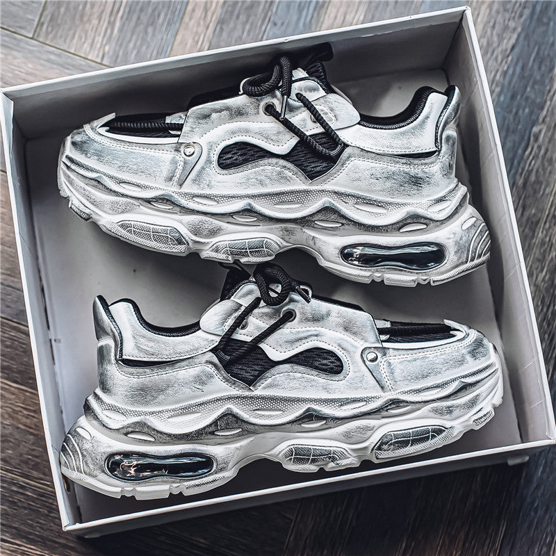 𝔾𝕣𝕠𝕦𝕟𝕕ℤ𝕖𝕣𝕠®-Flexing-shoes✥(現貨特價)✥美式潮流新款髒髒鞋增高減壓情侶男女老爹鞋MSZ-9