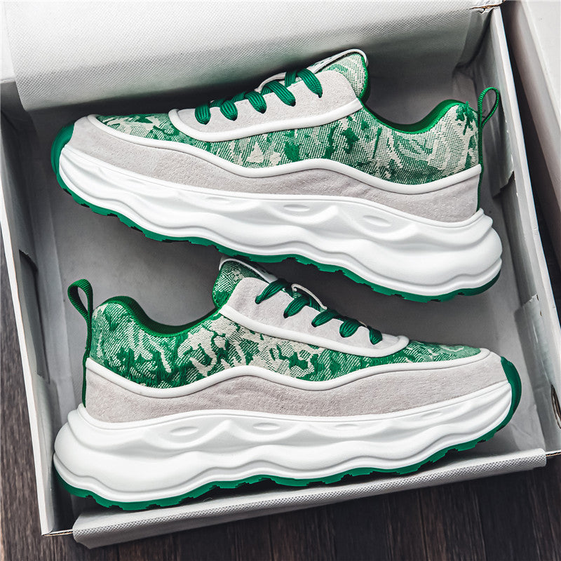 𝔾𝕣𝕠𝕦𝕟𝕕ℤ𝕖𝕣𝕠®-Flexing-shoes✥2024✥美式復古休閒增高情侶走路鞋(現貨)