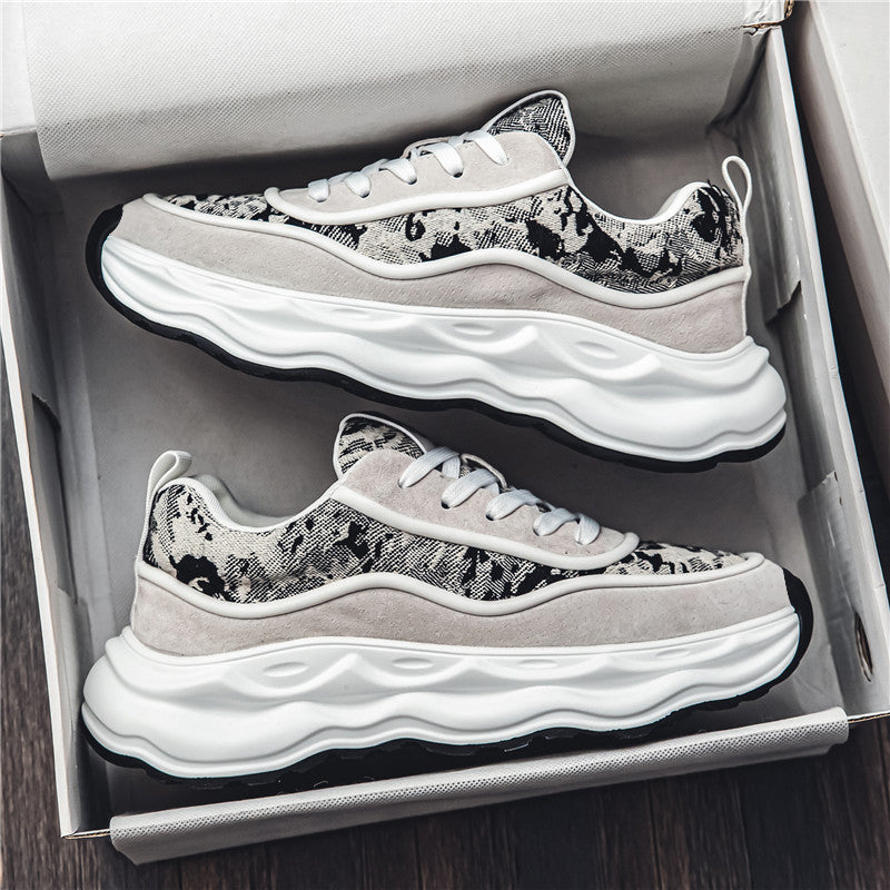 𝔾𝕣𝕠𝕦𝕟𝕕ℤ𝕖𝕣𝕠®-Flexing-shoes✥2024✥美式復古休閒增高情侶走路鞋(現貨)