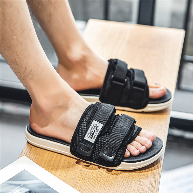 𝔾𝕣𝕠𝕦𝕟𝕕ℤ𝕖𝕣𝕠®-Flexing-shoes✥2024✥美式休閒厚底室內外防滑戰鬥魔鬼氈拖鞋