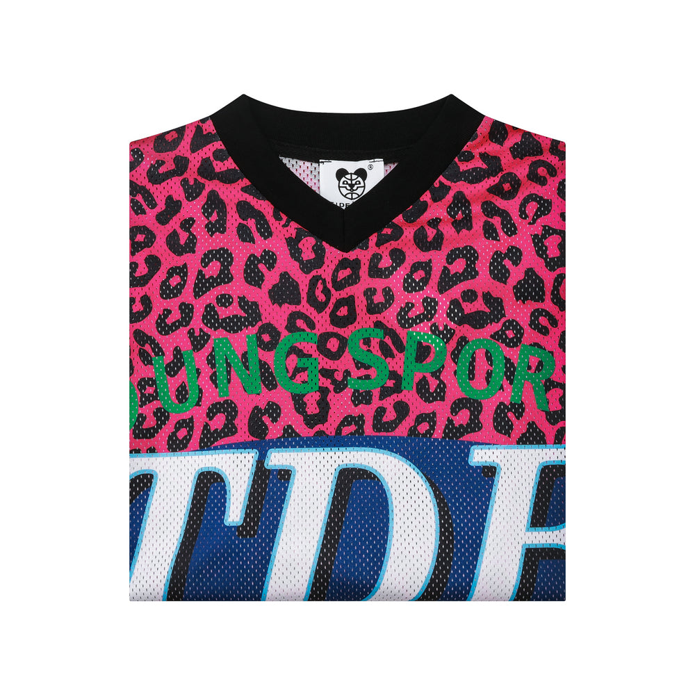 ✥𝔾𝕣𝕠𝕦𝕟𝕕ℤ𝕖𝕣𝕠®✥Deluxe2024年/美式嘻哈復古運動網眼透氣火焰豹紋長袖上衣CW03