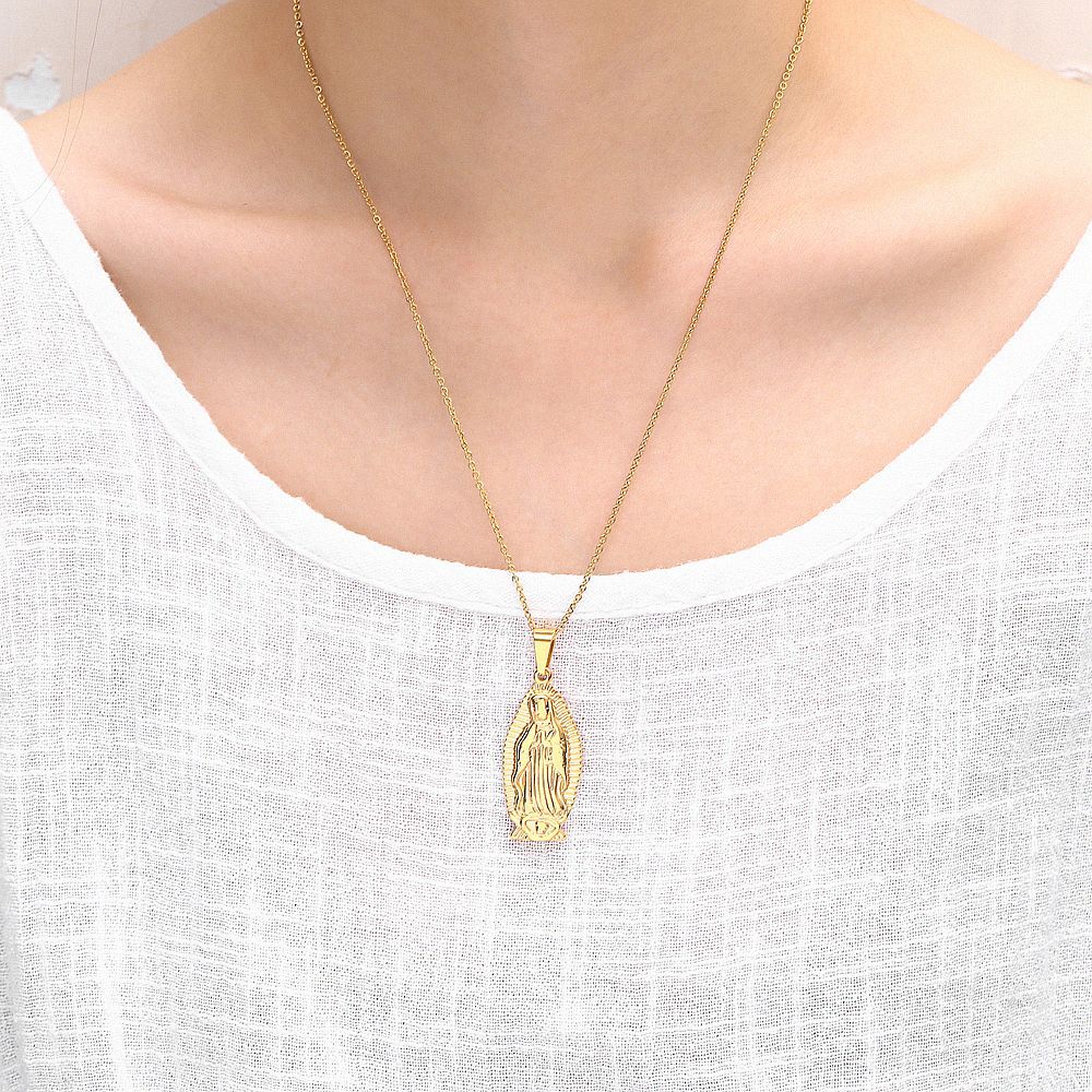 G.Z LA西岸 2023【✟純愛西岸✟】聖母祈禱手鈦鋼吊墜