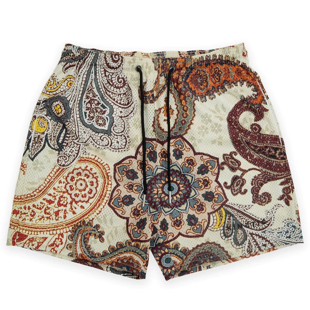 GZ Miami South Shore✥𝔾𝕣𝕠𝕦𝕟𝕕ℤ𝕖𝕣𝕠®✥2023 South suit boss/American  casual full pattern full version cashew flower quarter shorts and ball pants