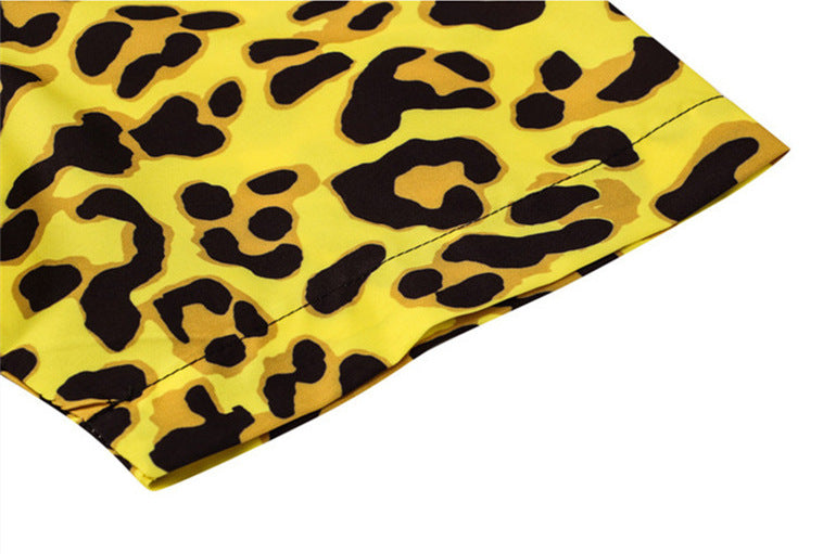 G.Z 邁阿密南岸✥𝔾𝕣𝕠𝕦𝕟𝕕ℤ𝕖𝕣𝕠®✥2023南裝大佬/美式休閒給我豹豹寬鬆開領襯衫