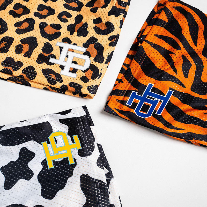 G.Z 邁阿密南岸✥𝔾𝕣𝕠𝕦𝕟𝕕ℤ𝕖𝕣𝕠®✥2023南裝大佬/美式休閒動物條紋五分短褲球褲