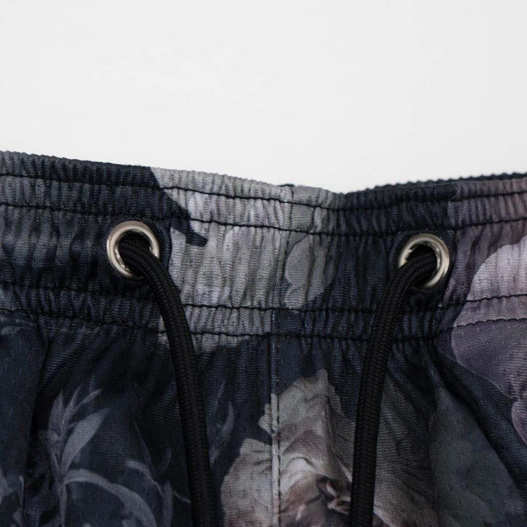 G.Z 邁阿密南岸✥𝔾𝕣𝕠𝕦𝕟𝕕ℤ𝕖𝕣𝕠®✥2023南裝大佬/美式休閒滿版圖樣黑玫瑰四分短褲球褲