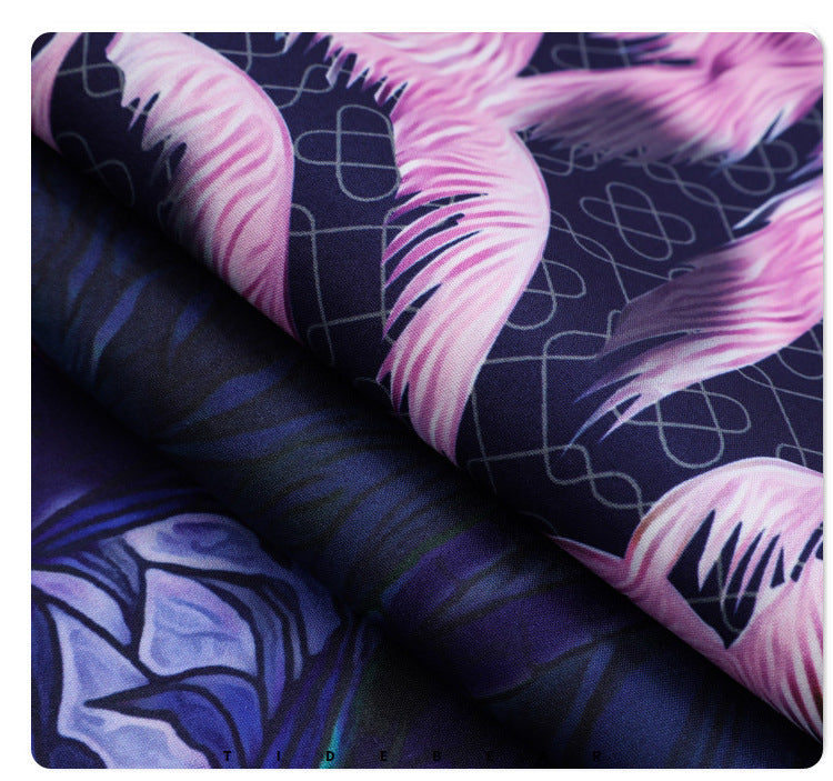 G.Z 邁阿密南岸✥𝔾𝕣𝕠𝕦𝕟𝕕ℤ𝕖𝕣𝕠®✥2023南裝大佬/美式休閒紫色迷情寬鬆開領襯衫短褲套裝