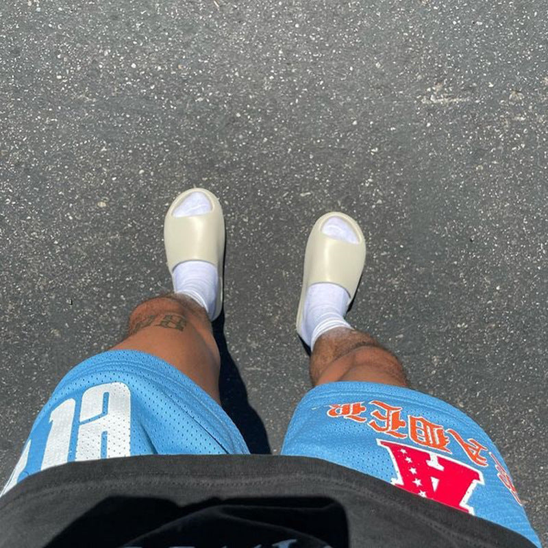 G.Z 邁阿密南岸✥𝔾𝕣𝕠𝕦𝕟𝕕ℤ𝕖𝕣𝕠®✥2023南裝大佬/美式休閒黃蜂文字Logo五分短褲球褲