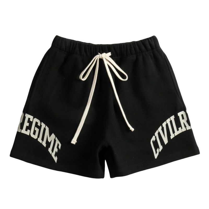 G.Z LA西岸 2023【✟純愛西岸✟】美式經典字母印花四分休閒短褲