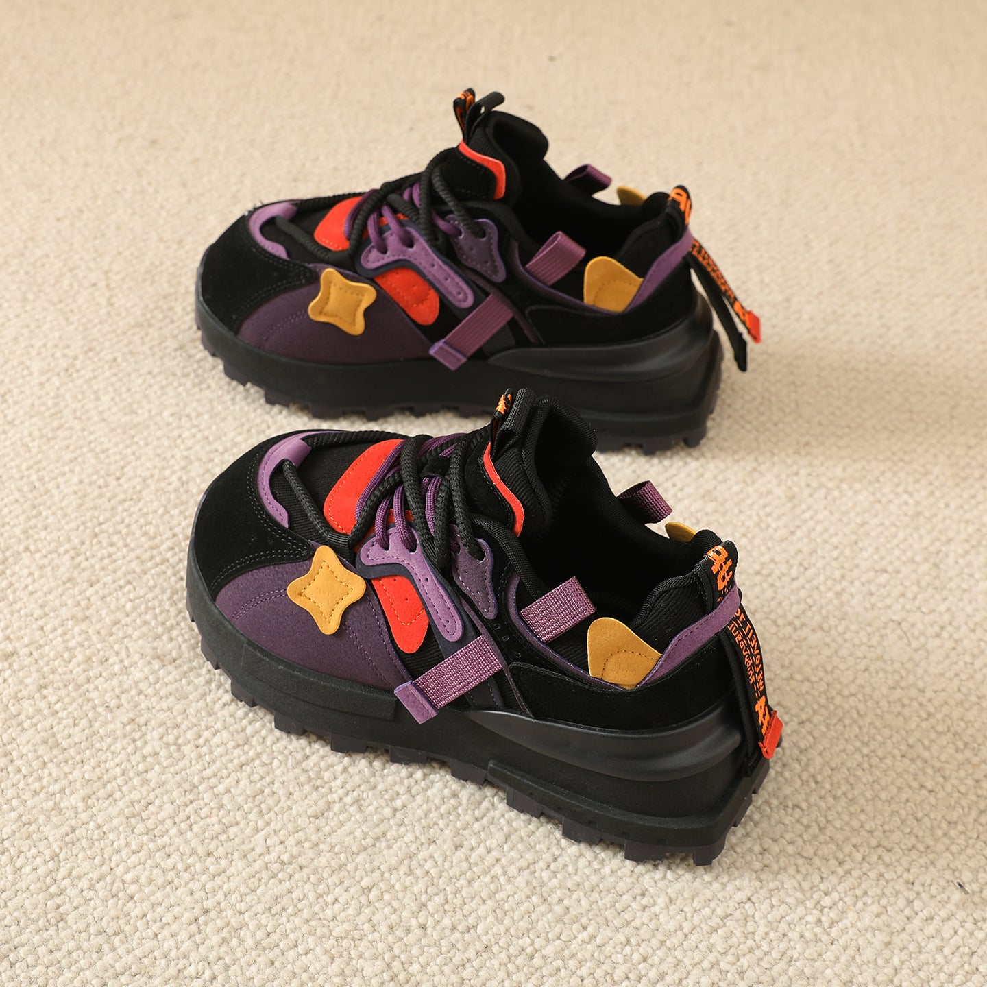 𝔾𝕣𝕠𝕦𝕟𝕕ℤ𝕖𝕣𝕠®－Flexing－shoes✥25-26年✥美式新款厚底增高拚色4.5cm女款老爹休閒鞋(35-40號)2523