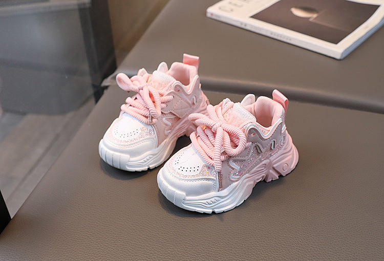 𝔾𝕣𝕠𝕦𝕟𝕕ℤ𝕖𝕣𝕠®－Deluxe－BabyKids Shoes✥2024年✥秋冬新款中小童學齡漸變色復古老爹鞋