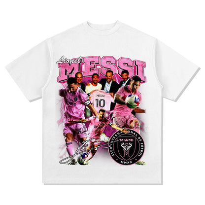 G.Z 邁阿密南岸✥𝔾𝕣𝕠𝕦𝕟𝕕ℤ𝕖𝕣𝕠®✥２０２4南裝大佬/美式嘻哈Messi寬鬆厚磅數純棉男女中性T-Shirt上衣