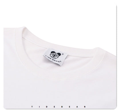 G.Z LA西岸 2024 春夏新款【✟純愛西岸✟】歐美塗鴉卡通印花寬鬆全棉洗水T-Shirt