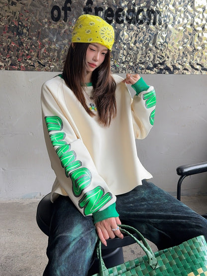 🄶🅁🄾🅄🄽🄳♾🅉🄴🅁🄾25-26SS♾無性別穿搭OverSize美式新款嘻哈雙袖字母長袖上衣T-SHIRT(現貨優惠)