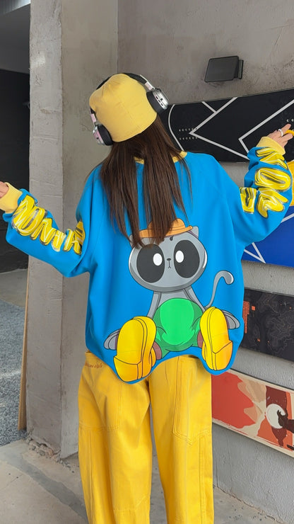 🄶🅁🄾🅄🄽🄳♾🅉🄴🅁🄾25-26SS♾無性別穿搭OverSize美式新款嘻哈雙袖字母長袖上衣T-SHIRT(現貨優惠)