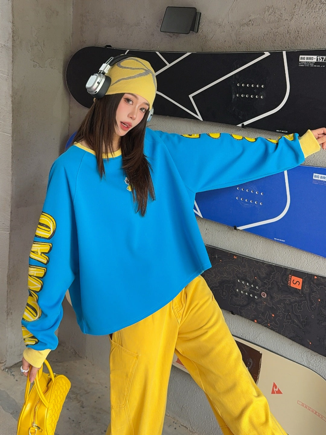 🄶🅁🄾🅄🄽🄳♾🅉🄴🅁🄾25-26SS♾無性別穿搭OverSize美式新款嘻哈雙袖字母長袖上衣T-SHIRT(現貨優惠)