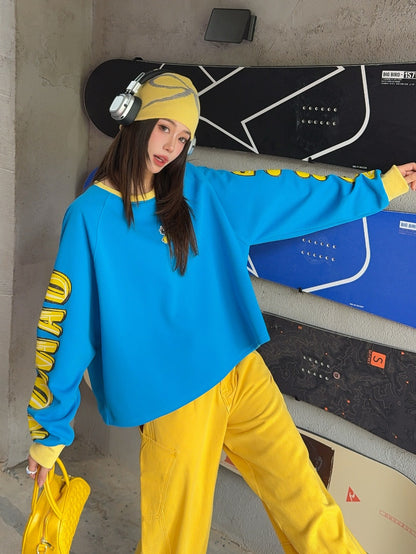 🄶🅁🄾🅄🄽🄳♾🅉🄴🅁🄾25-26SS♾無性別穿搭OverSize美式新款嘻哈雙袖字母長袖上衣T-SHIRT(現貨優惠)