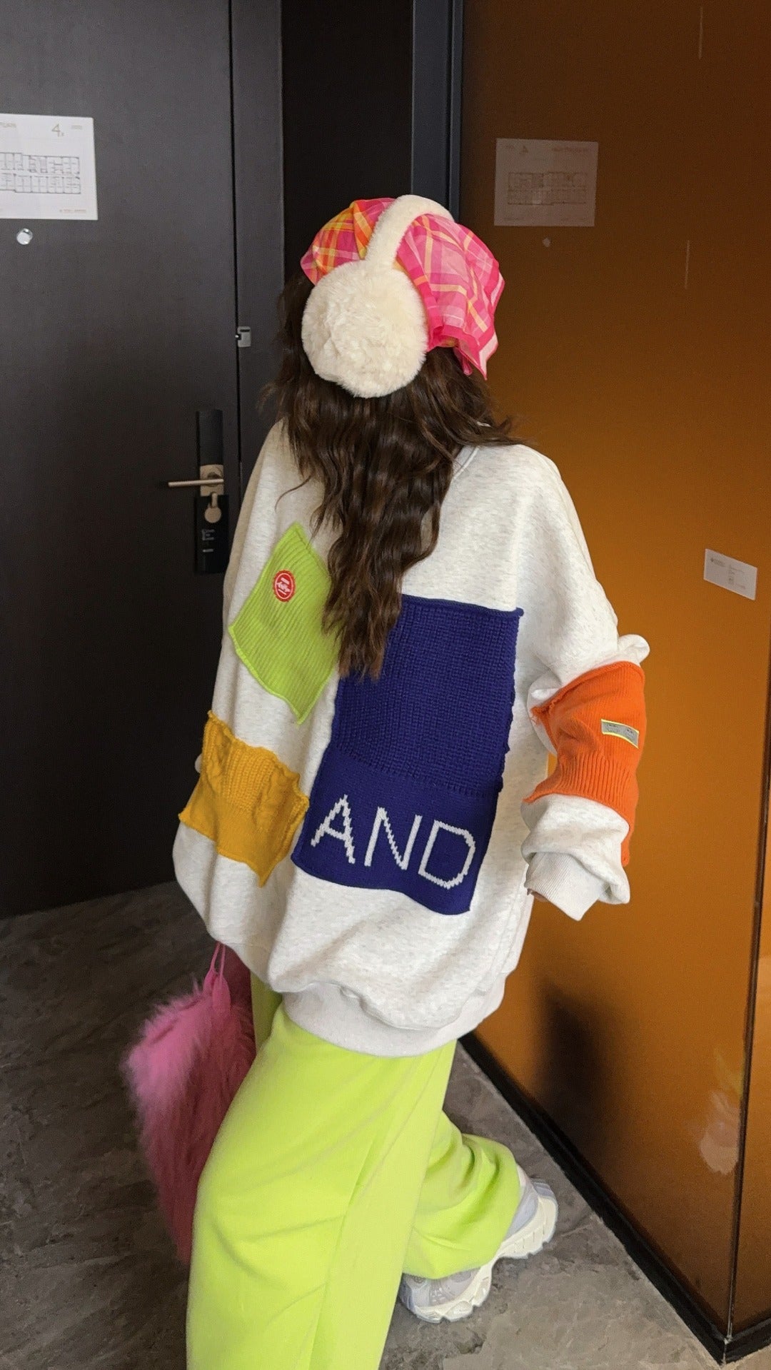 🄶🅁🄾🅄🄽🄳♾🅉🄴🅁🄾25-26SS♾無性別穿搭OverSize美式新款不規則補丁圓領長袖上衣T-SHIRT