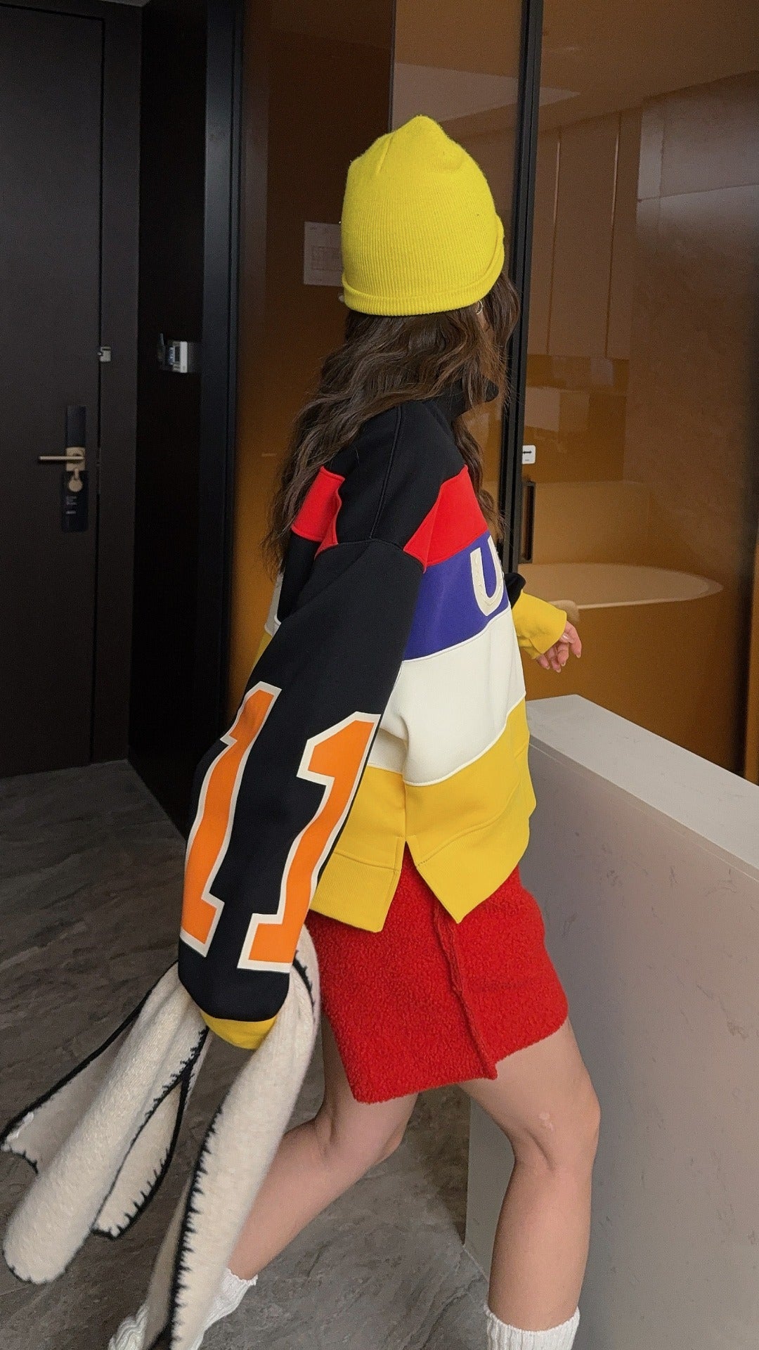 🄶🅁🄾🅄🄽🄳♾🅉🄴🅁🄾25-26SS♾無性別穿搭OverSize美式新款糖果拚色亮彩圓領長袖上衣T-SHIRT